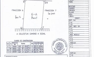 Terrenos en venta frente al Mar, Celestún de Diferentes ML, en El Palmar.
