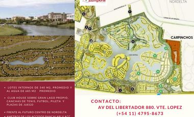 Carpinchos - Nordelta - . Lotes en venta con financiación.