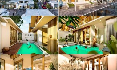 Dijual Villa Modern Tropical Murah Strategis + Pool Hrg Mulai 600 Jtan di Kerobokan, Badung