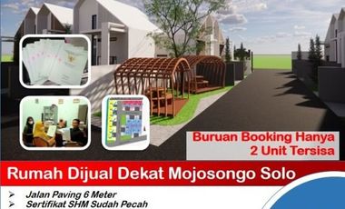 RUMAH DI UTARA KOTA SOLO DEKAT MOJOSONGO SOLO