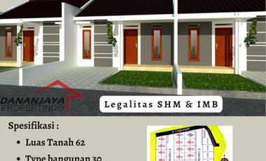 Rumah Cantik Minimalis Bebas Polusi hanya 185jt Non Subsidi