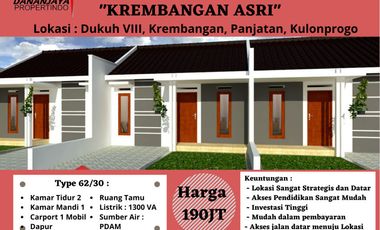 Rumah SHM model minimalis modern dekat SMK 1 panjatan