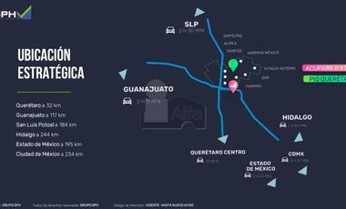 Bodegas nuevas en venta junto al PIQ Querétaro, dentro de parque industrial
