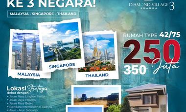 PROMO TERBATAS, Rumah Dijual Di Sidoarjo 240 Juta, Diamond Village Juanda 3