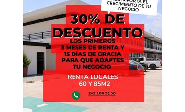 PLAZA COMERCIAL EN RENTA JARDINES APIZACO