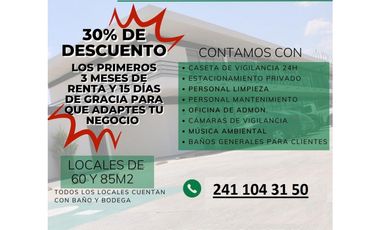 PLAZA COMERCIAL EN RENTA JARDINES APIZACO