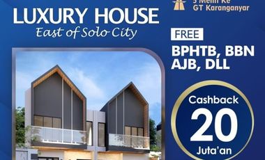rumah 2 lantai tinggal lurus ke uns free biaya lain& tandon