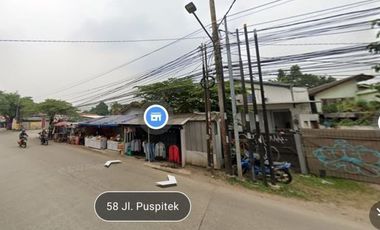 Disewakan Kavling Komersil Serbaguna di Jl Raya Puspitek Pamulang Sebelah Taman Jajan Permata