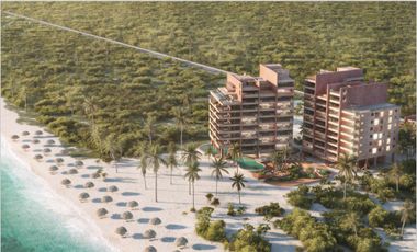 Departamentos en Venta frente al mar- Playas de  San Crisanto Yucatan