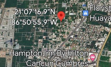 Terreno en venta en Cancun. Zona Huayacan