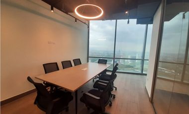 ALQUILER OFICINA AMOBLADA COSTA DEL ESTE 140M2 ESTRENAR MTTO INCLUIDO