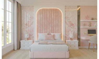 BEBAS DESIGN DI KOMPLEK PEMDA FULL FURNITURE DAN KOLAM RENANG