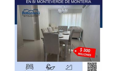 SE VENDE HERMOSO APARTAMENTO EN MONTEVERDE DE MONTERIA