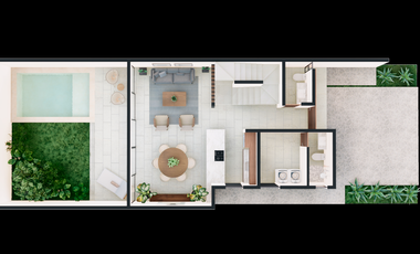 Townhouse en privada residencial en Conkal, con amenidades