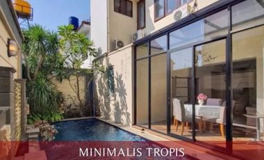 For Sale 4BR Minimalist Tropical Townhouse at Pejaten