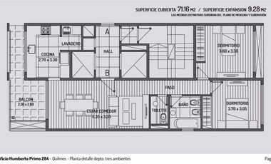 DEPTOS EN QUILMES CENTRO -  3 y 4 amb