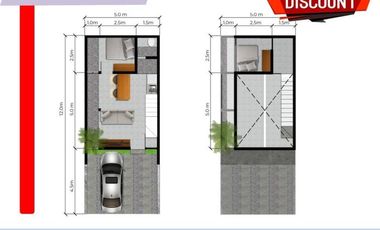 Rumah Khusus Milenial 2 LANTAI MURAH