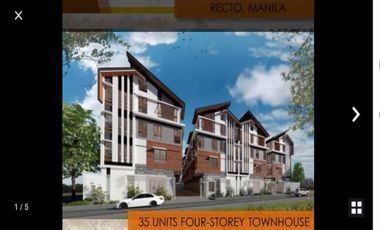 Four Storey New Concrete TH in Manila-Sale