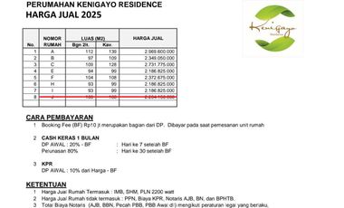 Cluster Exclusive Rumah Baru 2 Lantai Furnished di Cipayung, Jakarta Timur