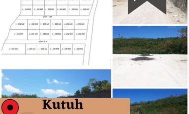 Tanah Kavling di area Gunung Payung, Desa Kutuh, Kuta.
