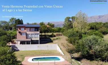 Venta Hermosa Casa con Vista única al Lago y a las Sierras, Las Rabonas, Traslasierra