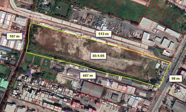 P92LR2011001 ขายที่ดิน ราชาเทวะ สมุทรปราการ 30-1-95 ไร่ 792.675 ล้าน