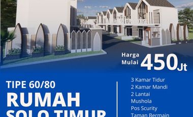 HUNIAN MUSLIM SOLO TIMUR DEKAT JALAN SOLO SRAGEN