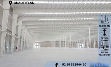 Great industrial property in Cuautitlán for rent