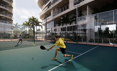 Condominio amplio de 2 recamaras con terraza panorámica en venta Cancún.