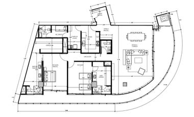 Condominio amplio de 2 recamaras con terraza panorámica en venta Cancún.