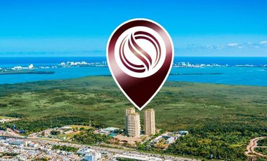 Condominio amplio de 2 recamaras con terraza panorámica en venta Cancún.