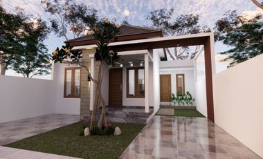 RUMAH MURAH DESAIN CANTIK ELEGAN TANAH LUAS BISA KPR DI BERBAH