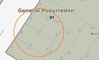 Lote de 300m2 en 14 de julio y Castelli