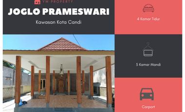 Joglo Jawa Bisa Desain Ruang Sesuai Keinginan di Lingkungan Asri Joho