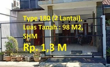Rumah Asri & Nyaman 2 lt Type 180 LT 98 M2 , Antapani, Kodya Bandung