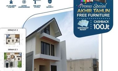Rumah Dua Lantai Desain Kekinian Promo Akhir Tahun di Colomadu