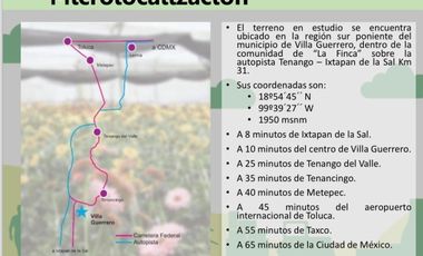 TERRENO EN VENTA EN VILLA GUERRERO