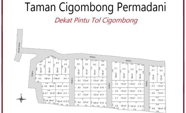 Dekat Pintu Tol Cigombong, Kavling Perumahan, SHM, 900 Ribuan/Meter