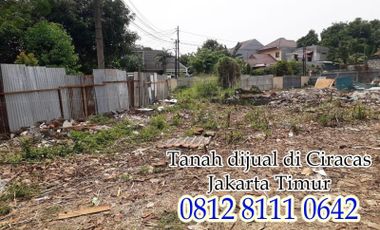 tanah di Ciracas Jakarta timur dekat ke jalan Pkp kelapa dua wetan