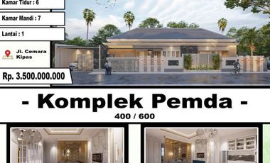 RUMAH MEWAH DAN MODERN HARGA TERJANGKAU DI KOMPLEK PEMDA PKU