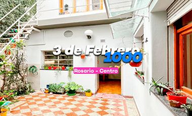 Casa Interna de Tres Dormitorio en Rosario Centro Patio y Terraza