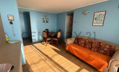 Se arrienda Dpto. 3 D vista al mar amoblado sector sur