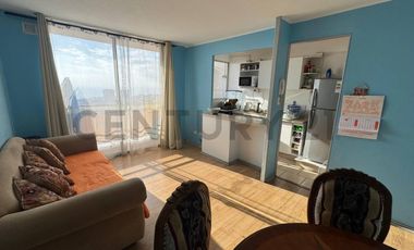 Se arrienda Dpto. 3 D vista al mar amoblado sector sur