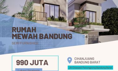 Hunian baru lt 90m desain modern di Sayap Kota Bandung Cihanjuang