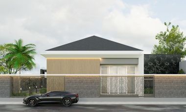 RUMAH MODERN MINIMALIS ADA KOLAM RENANG PRIBADI
