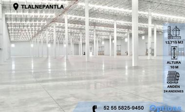 Rent great industrial warehouse in Tlalnepantla