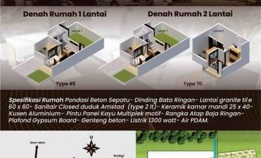 Rumah murah dekat Islamic Center Kota Malang