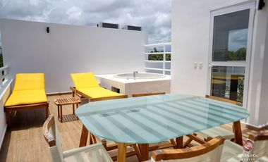 Penthouse con terraza, jacuzzi privado, vistas verdes, gimnasio, 2 albe