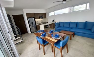 Penthouse con terraza, jacuzzi privado, vistas verdes, gimnasio, 2 albe
