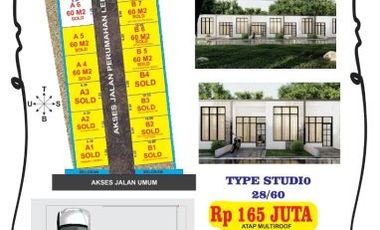 Dijual Rumah Minimalis 165Jtan